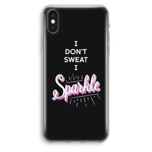 Sparkle quote: iPhone XS Max Transparant Hoesje