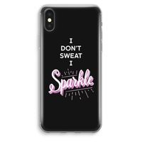 Sparkle quote: iPhone XS Max Transparant Hoesje - thumbnail