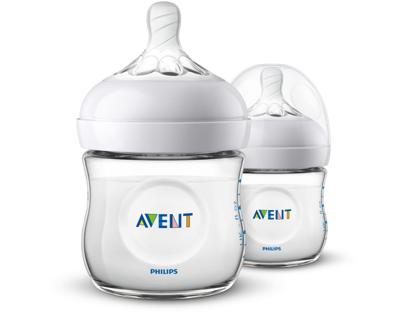Philips AVENT Naturel voedingsfles 125 ml (2 stuks) Philips AVENT Naturel voedingsfles 125 ml (2 stuks)