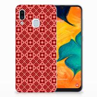 Samsung Galaxy A30 TPU bumper Batik Rood - thumbnail