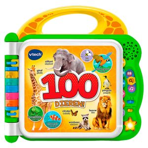 VTech Kinderboek Mijn eerste 100 woordjes Dieren groen