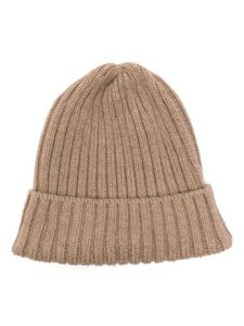 Fedeli bonnet en cachemire à design nervuré - Marron