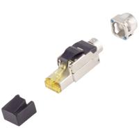 BKL Electronic RJ-45 stekker, zonder gereedschap, CAT. 6A,, bajonet 10121221 Zilver 1 stuk(s)