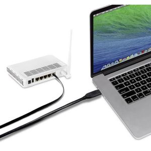 Renkforce USB-C, RJ45 Adapterkabel Voor consolepoort (router/switch) 3.00 m Zwart