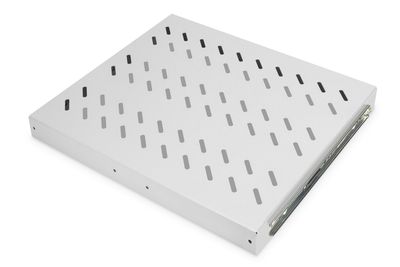 Digitus DN-19 TRAY-2-600 19 inch Apparaatbodem voor patchkast 1 HE Uittrekbaar Geschikt voor kastdiepte: 600 mm Grijs