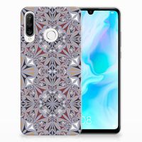 Huawei P30 Lite TPU Siliconen Hoesje Flower Tiles - thumbnail