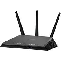 NETGEAR Nighthawk R7000 draadloze router AC1900 (dual-band, tot 1900 Mbps, dekking tot 150 m² en 30 apparaten, 4x1G LAN en 2 USB-poorten, incl. 30 dgn bescherming via Circle en Armor cyberbeveiliging)