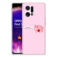 OPPO Find X5 Telefoonhoesje met Naam Pig Mud