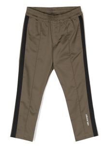 Neil Barrett Kids pantalon de jogging droit à bande contrastante - Vert