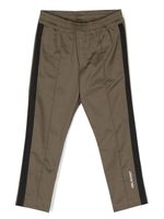 Neil Barrett Kids pantalon de jogging droit à bande contrastante - Vert - thumbnail