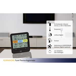 TFA-Dostmann 30.3060.01.IT temperatuur- & luchtvochtigheidssensor Binnen/buiten Temperatuur- & vochtigheidssensor Vrijstaand Draadloos