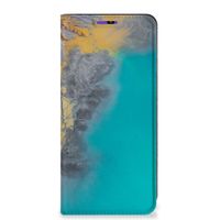 Samsung Galaxy A22 4G | M22 Standcase Marble Blue Gold