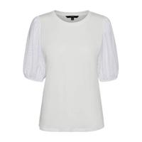 VERO MODA CURVE top VMGLENN van biologisch katoen wit