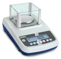 Kern EWJ600-3 - Precision balance, Readout [d]: 0,001 g, Weighing Range [Max]: 600 g, Weighing plate: Ø 120 mm (Stainless steel), Draft shield: Weighing space (WxDxH) 134x128x80 mm