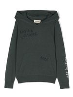 Zadig & Voltaire Kids hoodie à logo brodé - Vert