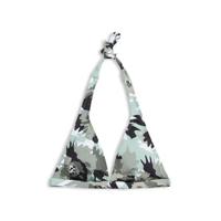 ESPRIT Women Beach halter bikinitop met all over print groen/zwart