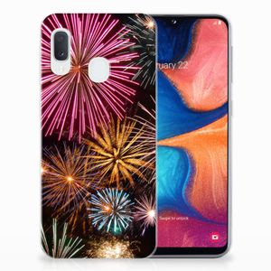 Samsung Galaxy A20e Silicone Back Cover Vuurwerk