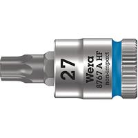 Wera 05003367001 8767 A HF Torx dopsleutel 1/4 inch met houderfunctie, TX 27 x 28 mm, blauw