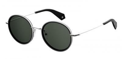 Polaroid zonnebril 6079/S 807/M9 dames rond zwart/grijs Polaroid zonnebril 6079/S 807/M9 dames rond zwart/grijs