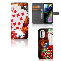 Motorola Moto G52 | Moto G82 Wallet Case met Pasjes Casino