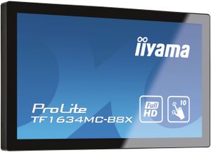 Iiyama ProLite TF1634MC-B8X LED-monitor Energielabel F (A - G) 39.6 cm (15.6 inch) 1920 x 1080 Pixel 16:9 25 ms DisplayPort, VGA, HDMI, USB IPS LED