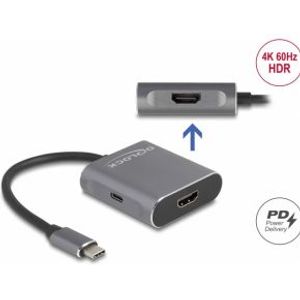 Delock 87805 USB Type-C-splitter (DP Alt Mode) naar 2 x HDMI MST met USB Type-C PD