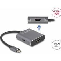 Delock 87805 USB Type-C-splitter (DP Alt Mode) naar 2 x HDMI MST met USB Type-C PD - thumbnail