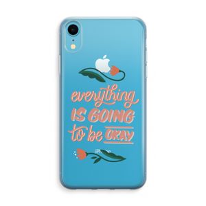 Optimistic flower girl: iPhone XR Transparant Hoesje