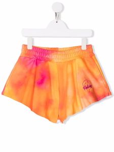 Pinko Kids short évasé à logo brodé - Orange