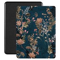 Lunso - Geschikt voor Kobo Glo/Glo HD/Touch 2.0 (6 inch) - Vegan saffiano leren sleepcover hoes - Urban Park
