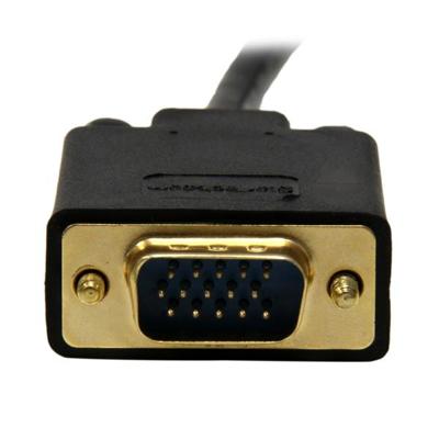 .com 3 m lange Mini DisplayPort-naar-VGA-adapterconverterkabel – mDP naar VGA 1920x1200 - zwart - Videoconverter - VGA - DisplayPort - zwart