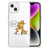 iPhone 14 Stevig Bumper Hoesje Giraffe