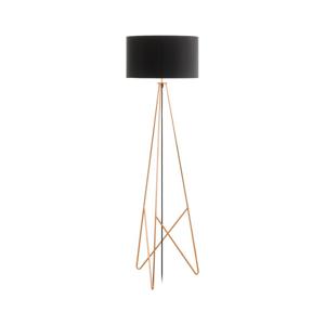 Stars of Light Design vloerlamp Camporale roodkoper met zwarte lampenkap 39229