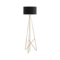 Stars of Light Design vloerlamp Camporale roodkoper met zwarte lampenkap 39229 - thumbnail