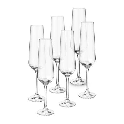 Champagne glazen kristal - 200 ml - set van 4 Champagne glazen kristal - 200 ml - set van 4