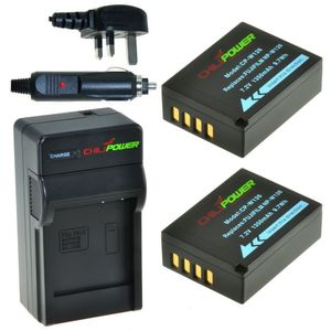 2 x NP-W126 accu's voor Fujifilm - Charger Kit + car-charger - UK version