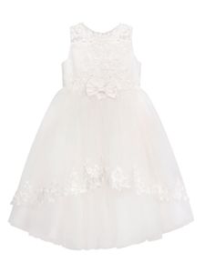 Sarah Louise robe en tulle à fleurs brodées - Blanc