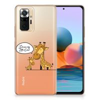 Xiaomi Redmi Note 10 Pro Telefoonhoesje met Naam Giraffe