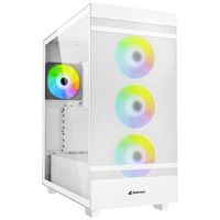 Sharkoon Rebel C50 RGB ATX Full Tower PC-behuizing Wit