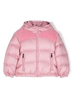 Moncler Enfant doudoune Isa à panneaux en velours - Rose - thumbnail