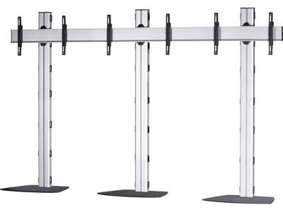VCM Morgenthaler FLAT-E-(1X3) 1x3 Videowall standvoet 106,7 cm (42) - 139,7 cm (55) In hoogte verstelbaar, Kantelbaar