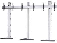 VCM Morgenthaler FLAT-E-(1X3) 1x3 Videowall standvoet 106,7 cm (42) - 139,7 cm (55) In hoogte verstelbaar, Kantelbaar
