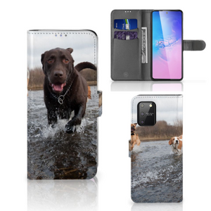 Samsung S10 Lite Telefoonhoesje met Pasjes Honden Labrador