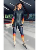 Nice Power X Suit Rubber Schaatspak (zwart-geel-paars) 175 / L Zwart / Geel / Paars