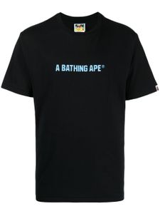 A BATHING APE® t-shirt en coton à logo imprimé - Noir