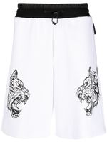 Plein Sport short de sport à imprimé graphique - Blanc