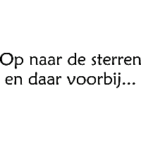 Op naar de sterren - Muursticker - thumbnail