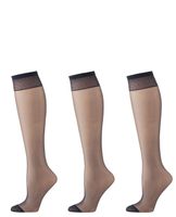 HEMA 3-pak Mat Kniekousen 20 Denier Donkerblauw (donkerblauw)