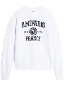 AMI Paris sweat à imprimé Paris France - Blanc