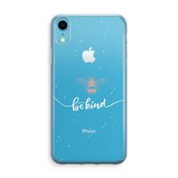 Be(e) kind: iPhone XR Transparant Hoesje - thumbnail